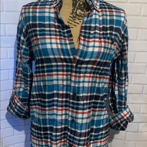 Women’s Flannel Sz Small 100% Cotton by Merona NWT
